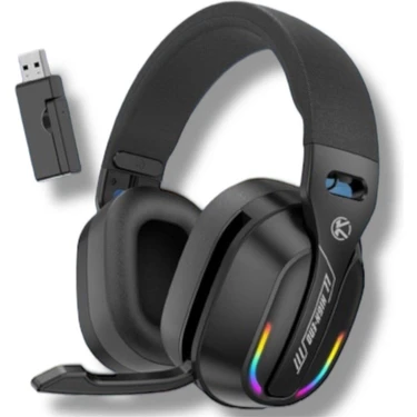 Komc GT-100 Rgb Aydınlatmalı Tri-Mode Kablosuz Gaming Kulaklık - 2.4g, Bluetooth, Type-C, Sıfır