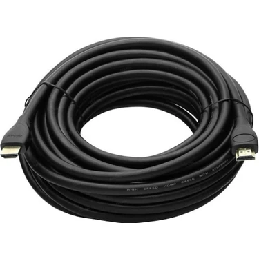 Fully G-507FF Plastik Düz Siyah 30 Metre Gold Poşetli HDMI