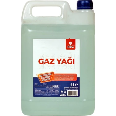 Abg Gaz Yağı 5 LT  Dolum Aparatlı  Sert Plastik
