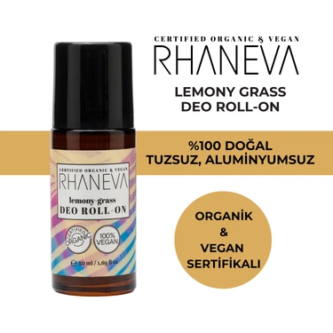 Rhaneva Fresh Deo Roll-On, Organik ve Vegan Sertifikalı, 50