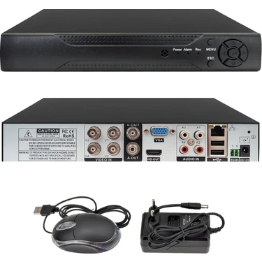 Estevia  ESP-5004 Ahd Dvr Kayıt Cihazı 4 Kanal 5mp Xmeye Hibrit