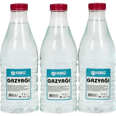 Abg Gaz Yağı 3 lt (3 Adet 1 lt) Zincir Temizleme Zift Çıkarma Boya
