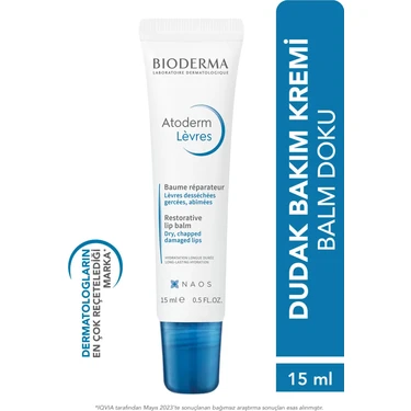 Bioderma Atoderm Lip Balm Kuru, Çatlamış Dudak Besleyici Nemlendirici Dudak Kremi Avokado Ve Shea