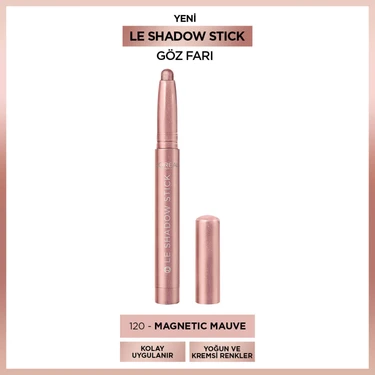 L'Oréal Paris Le Shadow Stick Göz Farı - 120 Magnetic Mauve Kolay Uygulama ve Yoğun