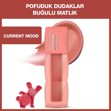 Maybelline New York Super Stay Teddy Tint Uzun Süre Kalıcı Likit Mat Tint 10 Current