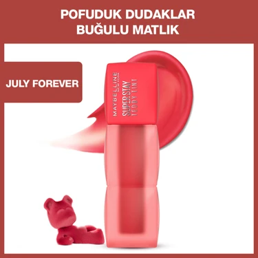 Maybelline New York Super Stay Teddy Tint Uzun Süre Kalıcı Likit Mat Tint 35 July