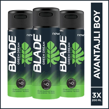 Blade Green Dream Erkek Deodorant 3X200