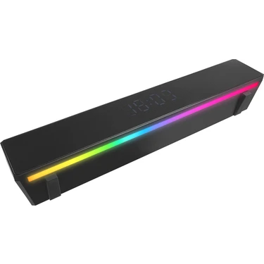 Mikado MD-SBT27 Siyah 10W 2400MAH Bt,rgb,alarm,clock,tf Card Type-C,usb Soundbar