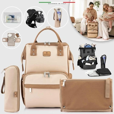 Elele Elelelife Venice 3in1 Anne Bebek Bakım Çantası