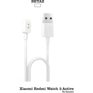 Xiaomi Redmi Watch 3 Active Uyumlu Şarj Cihazı Aleti Kablosu Hızlı