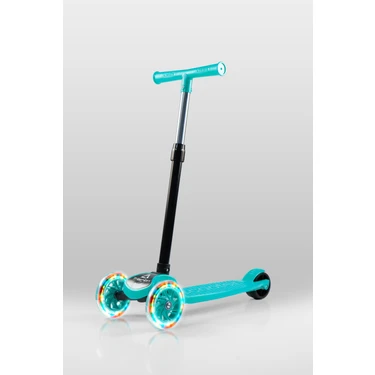 Triathlon T212-M Çocuk Scooter 4 Kademeli Ayarlanabilir 55-70CM Mavi LED Işıklı 2 Tekerlekli
