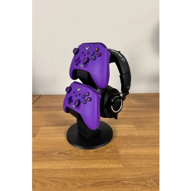 Magicland Xbox Gamepad ve Kulaklık Standı - Ikili Xbox Kol Tutucu ve Kulaklık