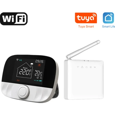 Novato Wifi Kablosuz Akıllı Oda Termostatı T9W ( Tuya - Smart Life Uyumlu) Kablo Dahil