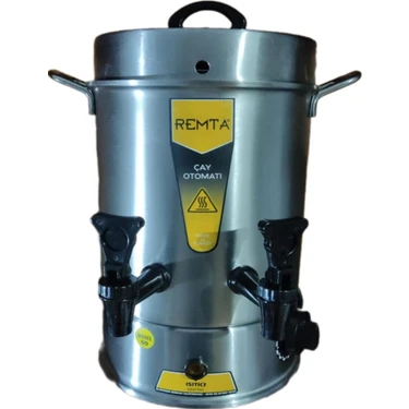 Remta 60 Bardak Çay Makinesi 7lt Cam Malzeme ile Gri Renkli Otomatik Kapanma