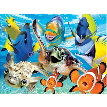 Prime 3D Deniz Canlıları Selfie Puzzle 48 Parça 20606 Fiyatı