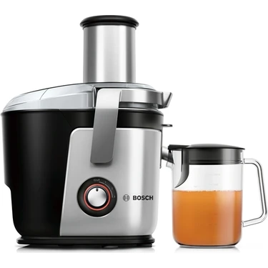 Bosch MES4010 VitaJuice Geleneksel Katı Meyve Sıkacağı, VitaJuice 4, 1200 W, Metalik inoks gümüş,