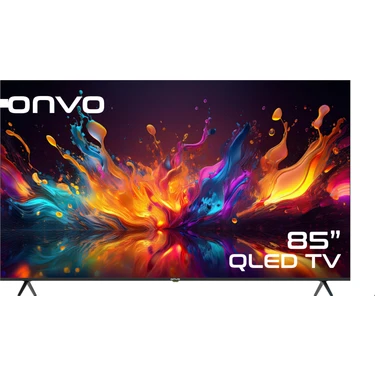 Onvo 85OVF9000UQ 85" 216 Ekran Uydu Alıcılı 4K Ultra HD Google Smart QLED