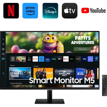 Samsung M5 (2025 Model) 32 Inç FHD Wi-Fi+Bluetooth+Smart Hub+Akıllı Kumanda Hoparlörlü Smart TV (2