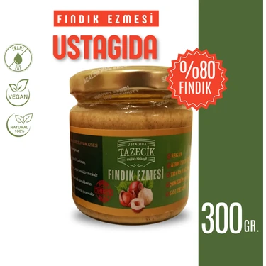 Ustagıda Tazecik Fındık Ezmesi %80 Fındık