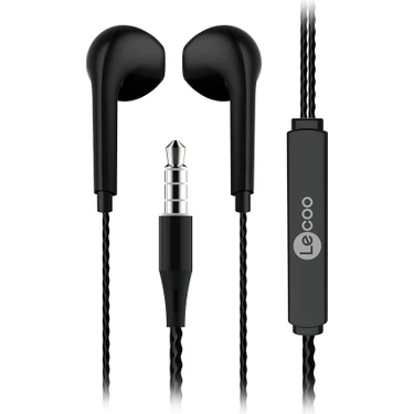 Lecoo EH104 Kablolu 3.5mm Jacklı Kulak İçi Mikrofonlu Kulaklık