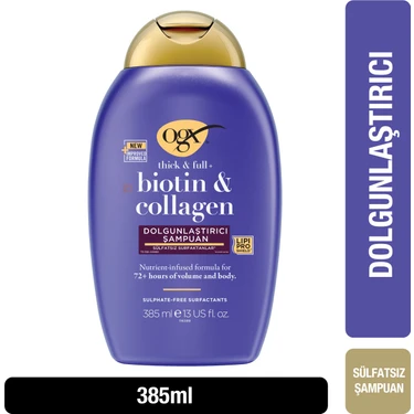 OGX Dolgunlaştırıcı Biotin & Kolajen Sülfatsız Şampuan 385