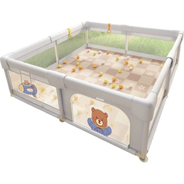 RAJARM Uzay Küçük Uçan Ayı Güvenli Bebek ve Çocuk Oyun Alanı Oyun Parkı (Yurt