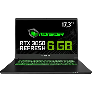 Monster Abra A7 V15.3.2  Intel Core I5 13500H 32 GB Ram 1 Tb SSD 6 GB Rtx 3050 Freedos 17,3" Fhd