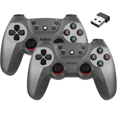 Joystick Gamepad Çiftli Tv Pc Uyumlu Oyun Konsolu 2.4g Gamepad Double Joystick