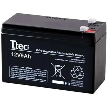 Ttec 12V 9AH Bakımsız Kuru