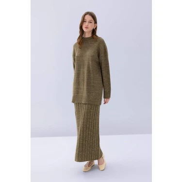 DeFacto Regular Fit Maxi Triko Etek