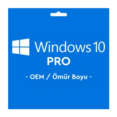 Microsoft Windows 10 Pro Oem Key Lisans Anahtarı Ömür