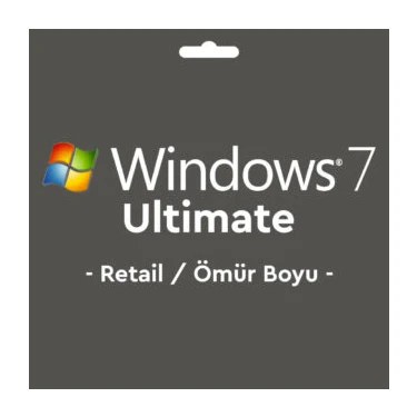 Microsoft Windows 7 Ultimate Retail Key 32&64 Bit Lisans Anahtarı Ömür