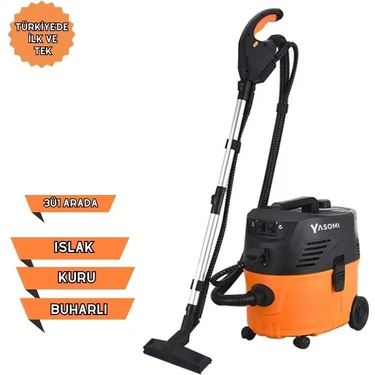 Yasomi Polish Vacum Cleaner 3ü1 Arada Islak-Kuru ve Buharlı Tam Koruma Temizlik