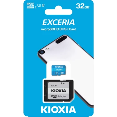 Kioxia 32GB Exceria microSDHC UHS-1 C10 100MB-sn Hafıza