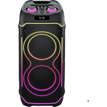 Taşınabilir Rgb Bluetooth USB Sd Tws Parti Karaoke Microfon Hoparlör Sesbombası 2X10INC