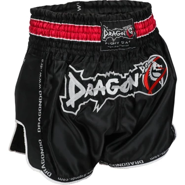 DragonDo MT3075 Retro Neo Muaythai Şortu Siyah Retro Muay Thai