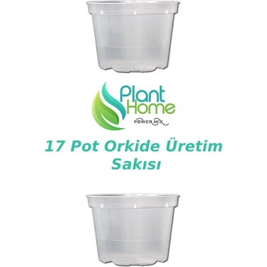 Plant Home Power Mix 17 Pot Orkide Üretim Saksısı - Tropikal Bitki ve Köklü Bitkiler Için Özel
