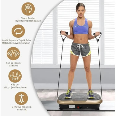 Robx Vibro Vibration Plate Egzersiz ve Titreşimli Basen Karın Kol Bacak Spor