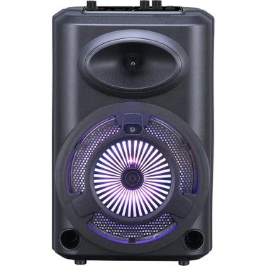 ZORE GD-903 Dijital LED Göstergeli Fm Radyolu Mikrofonlu Rgb Tws 8 İnç Stereo Bass Kablosuz