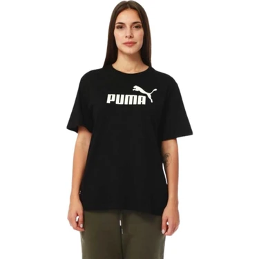 Puma Ess Logo Boyfriend Kadın Tişört