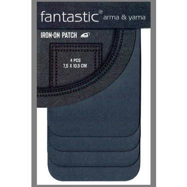 Fantastic 4'lü Paket (Gri) Ütü Ile Yapışan Dokuma Arma Patch Giysi & Kıyafetler Için Yama Kolay