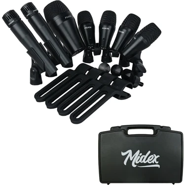 Midex M-Drum Kit-7 Davul Mikrofon Seti Fiyatı - Taksit Seçenekleri