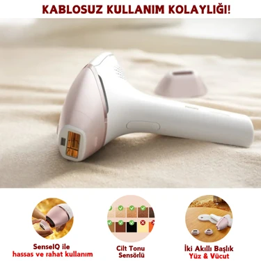 Philips Senseıq ile Ipl Tüy Alma Epilasyon Cihazı, 2 (Yüz&vücut) Akıllı Başlık ile Kalıcı Çözüm,