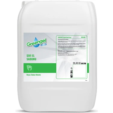 Greengel Sıvı El Sabunu-Beyaz Sabun Kokulu (5l-