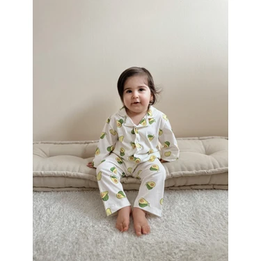 Peramore Avakado  Çocuk Pijama Takımı Kız/erkek Uzun