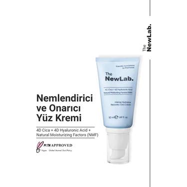 The NewLab. The Newlab Yoğun Nemlendirici Cica Krem Nmf + Centella Extract + Hyaluronic Acid 50