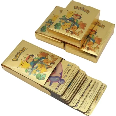 Pokemon Altın Kart Gold Card 1 Kutu Kart (55 Adet Gold Kart