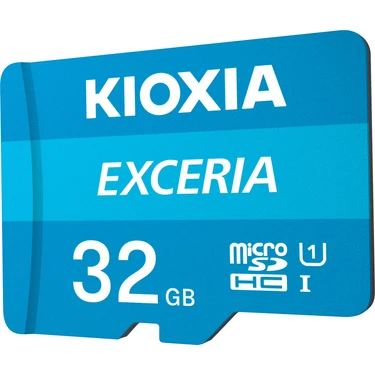 Kioxia 32GB Exceria MicroSDHC UHS-1 Class-10 100MB/sn Hafıza Kartı