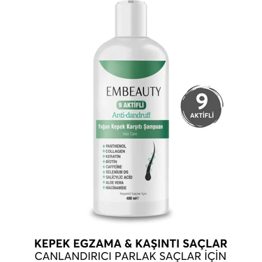 Embeauty Kepek  Karşıtı 9 Aktifli Şampuan 400