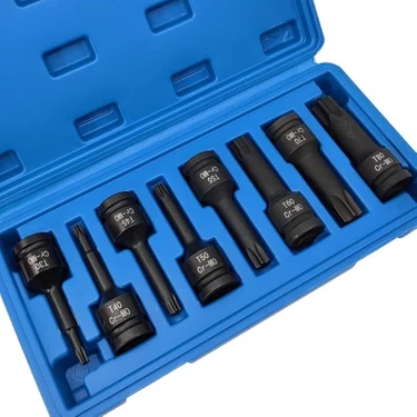 Vıktec 8 Parça 1/2 Havalı Darbeli Torx Lokma Seti